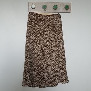 🐆 Midi print skirt with elastic waist
